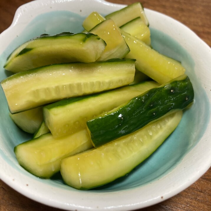 夏にピッタリ！麺つゆで簡単きゅうりのお漬けもの